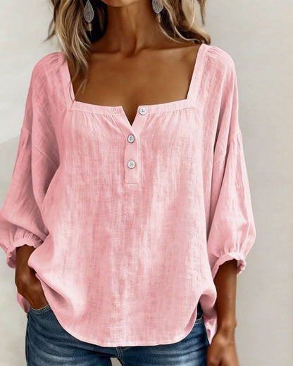 Sherri™ | Blusa elegante con escote cuadrado