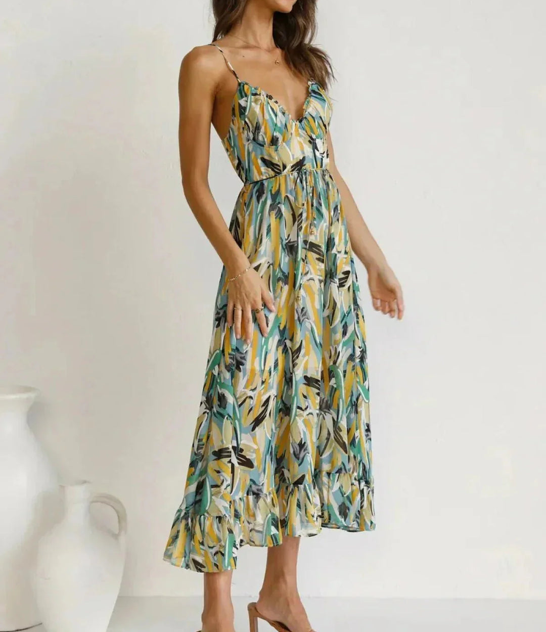 La Chispa | Vestido Midi Color Brillante
