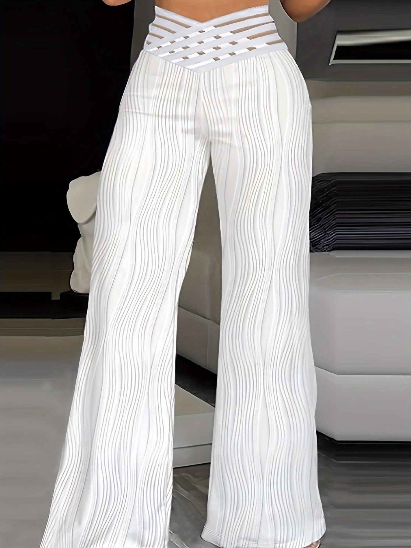 Emma | Pantalones de Cintura Alta con Cruce