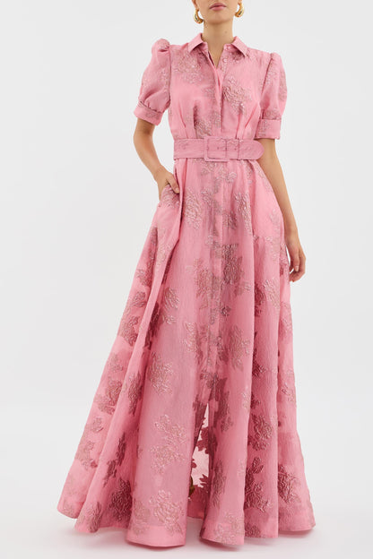 Anabella - Vestido Corto de Manga Abullonada