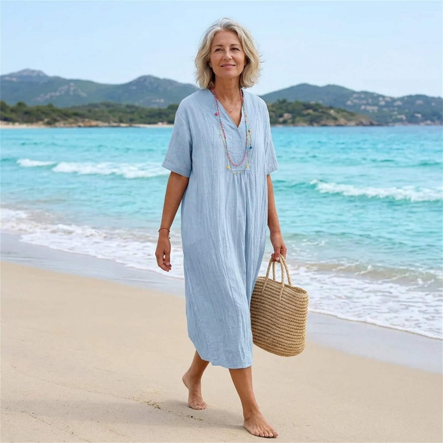 Silvana™ | Vestido Maxi Texturizado Relaxed