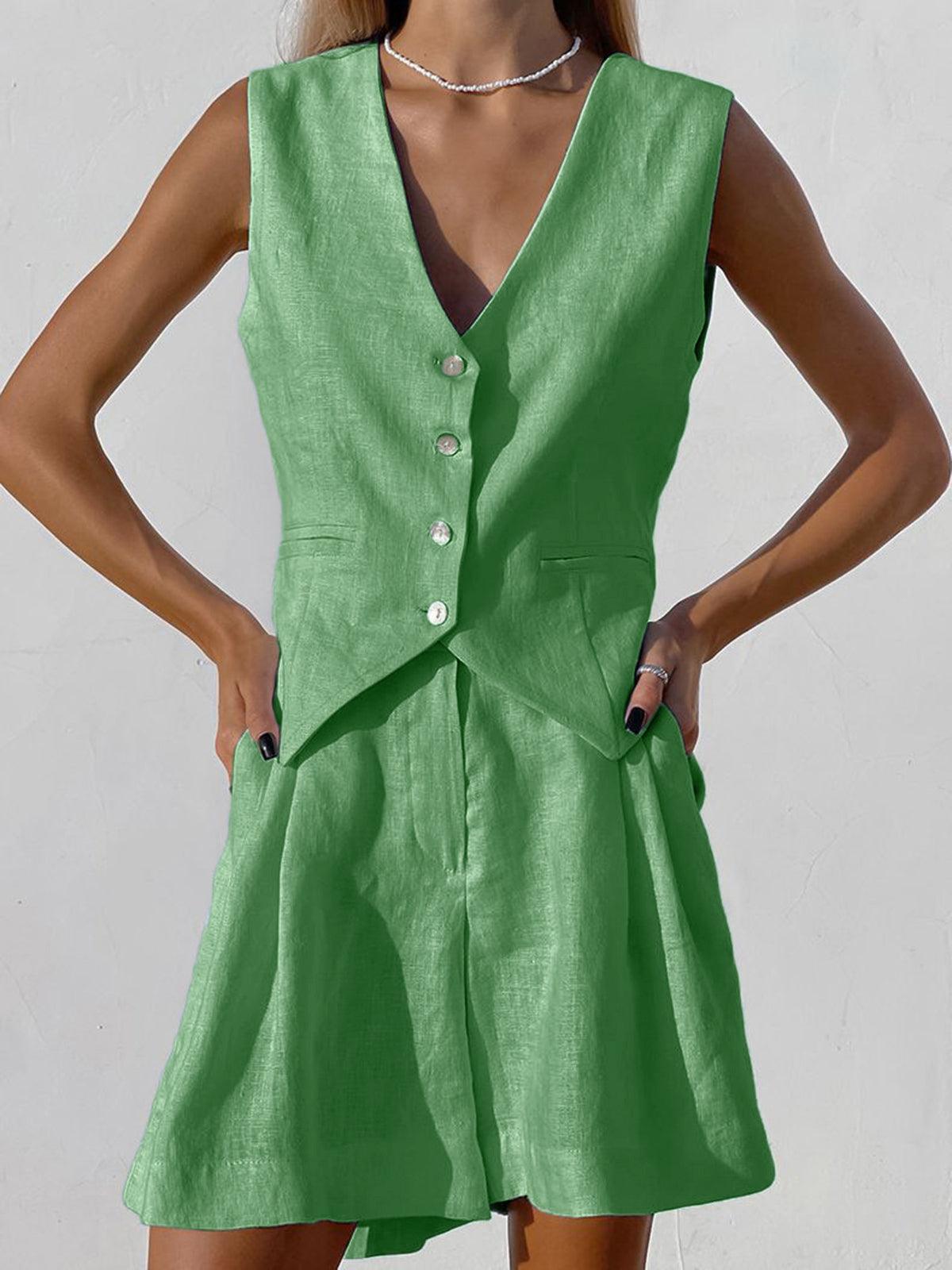 Conjunto de Pantalones Cortos de Dos Piezas Sophia