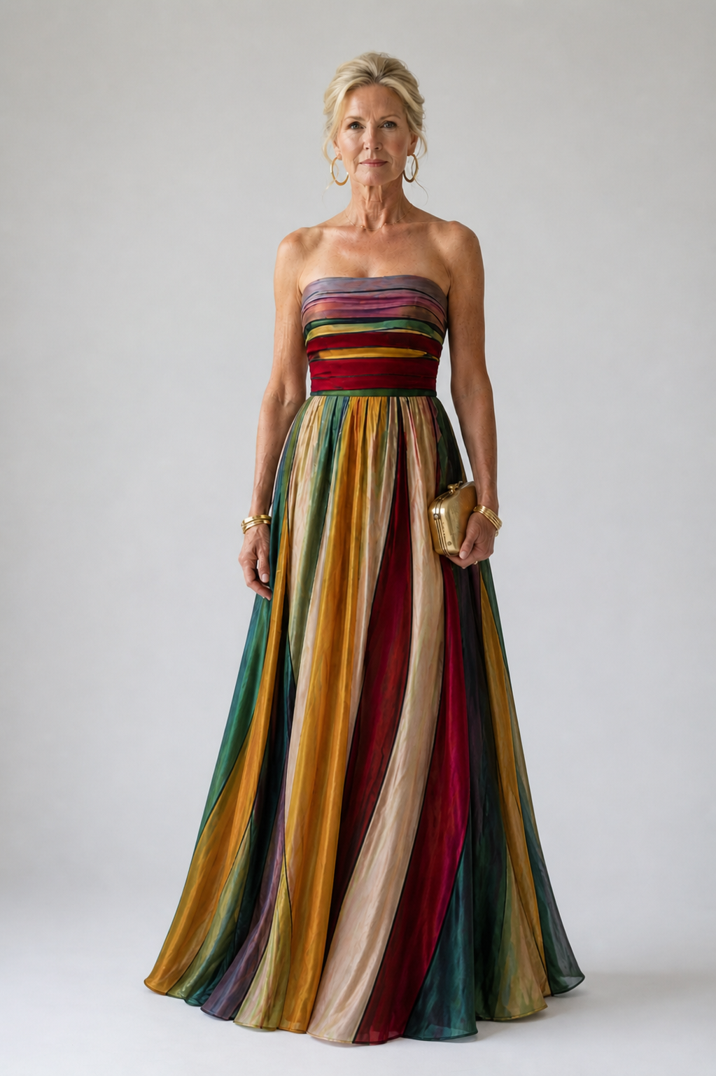 Stella & Grace™ | Vestido A-Line Sin Tirantes Sin Esfuerzo