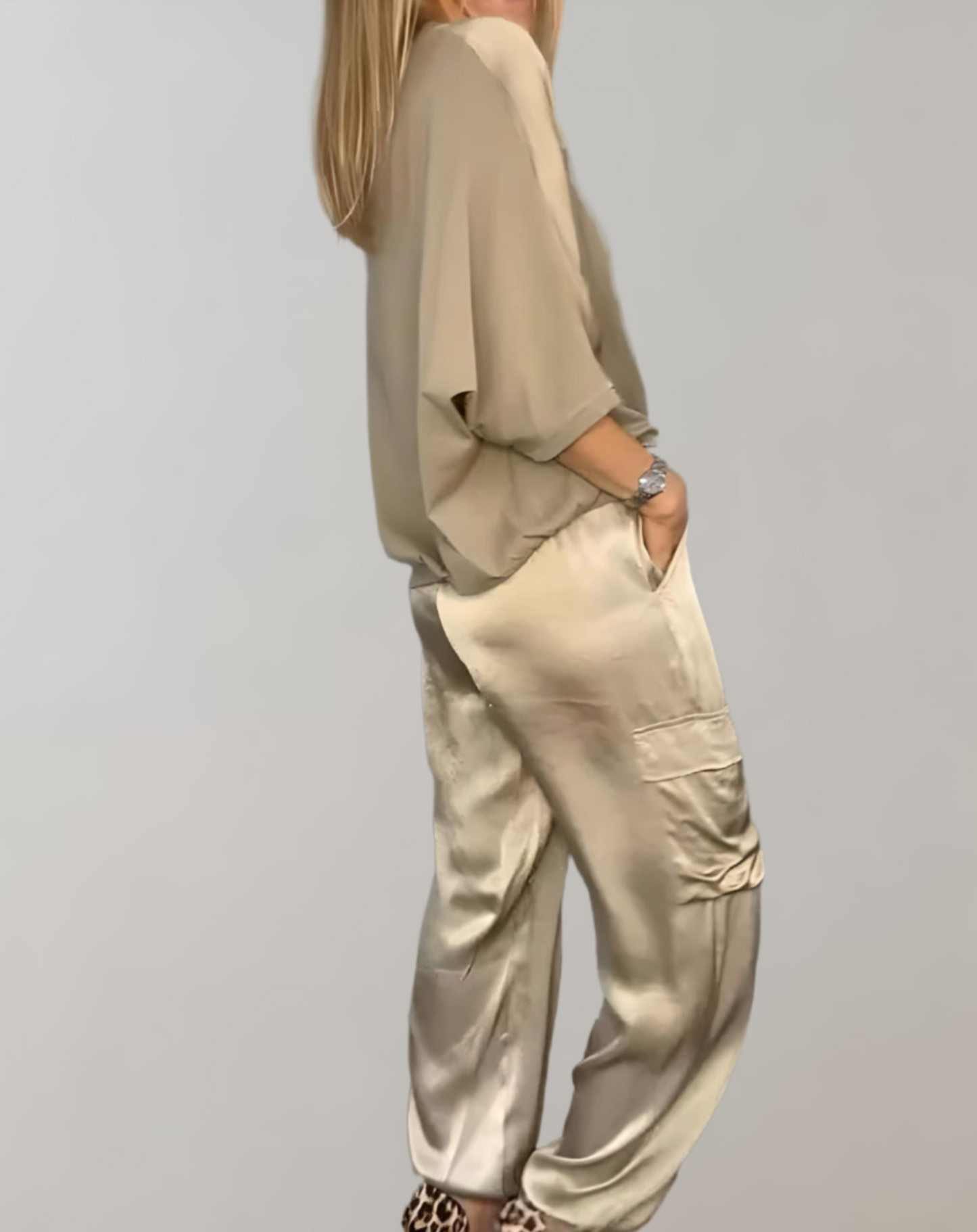 Finley - Conjunto de Lounge Cargo Suave como la Seda