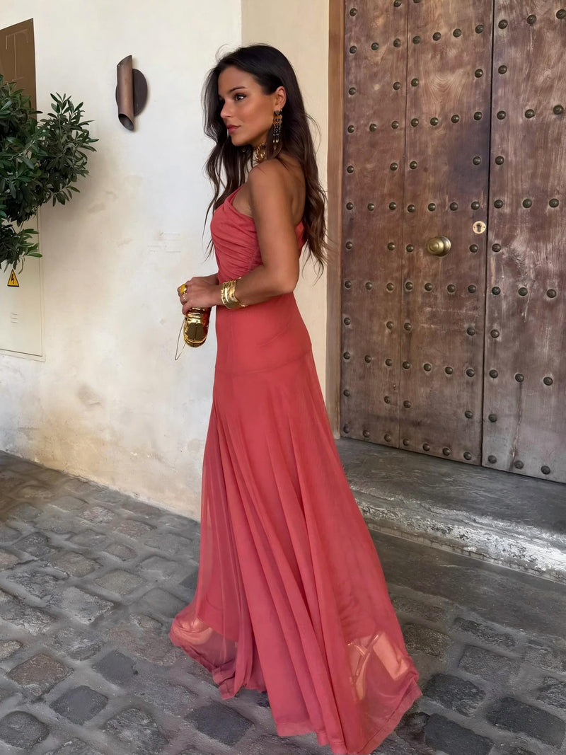 Camila | Vestido Maxi Elegante de Malla