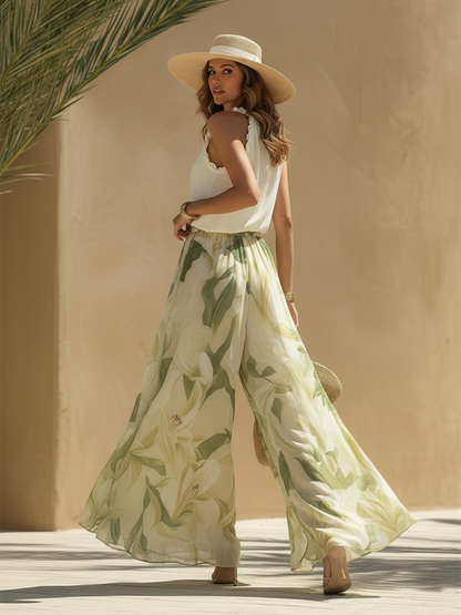 Marisol | Conjunto Fluido Impreso Lirio Elegante