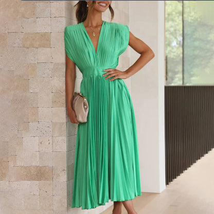 Marni™ | Vestido Midi Plisado Atemporal