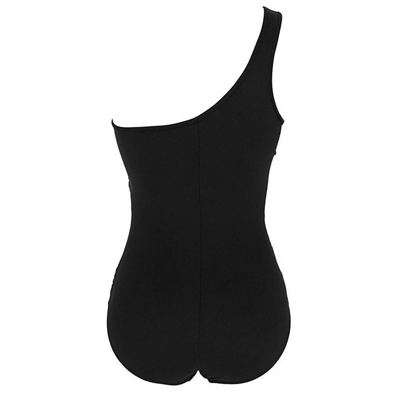 Nayla | Tu elegante traje de baño de un solo hombro en talla grande