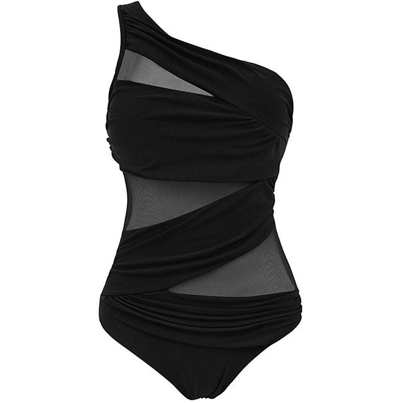 Nayla | Tu elegante traje de baño de un solo hombro en talla grande