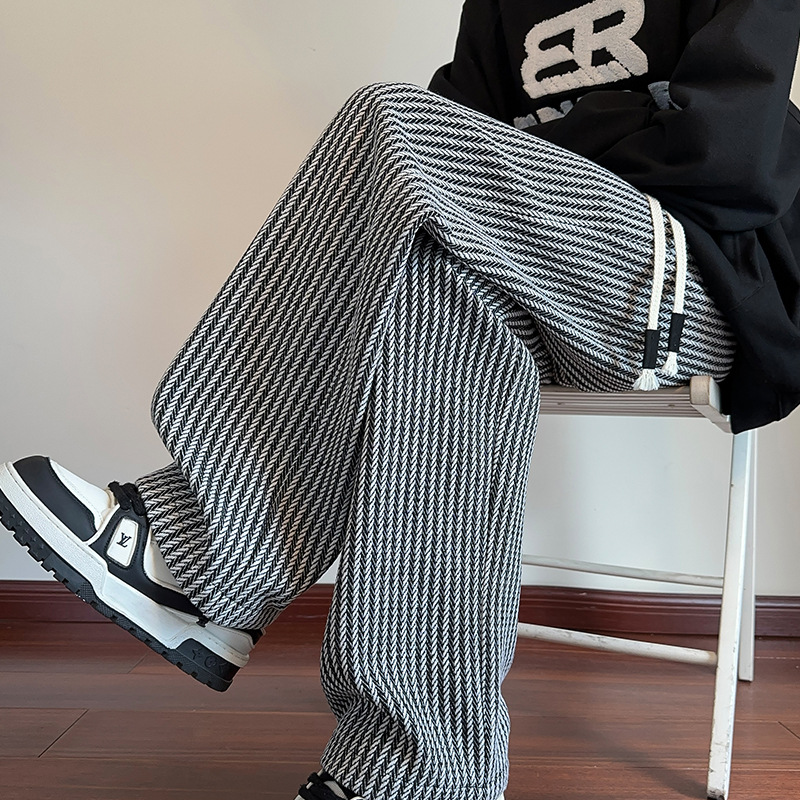 XAVIERA – PANTALONES DE FELPA MODERNOS A RAYAS