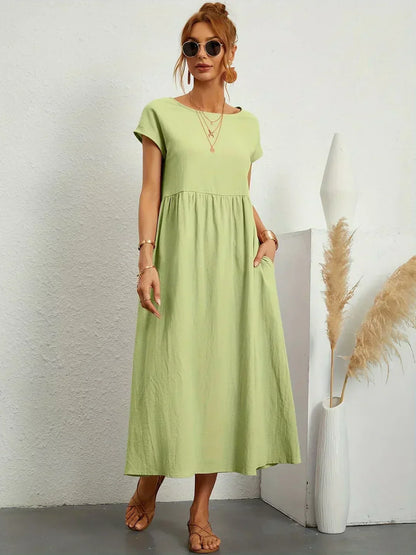 Ursina™ | Vestido Midi Fluido