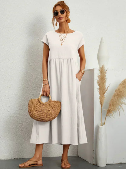 Ursina™ | Vestido Midi Fluido