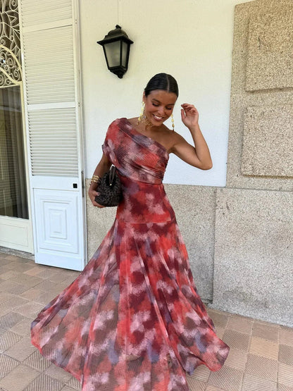Camila | Vestido Maxi Elegante de Malla