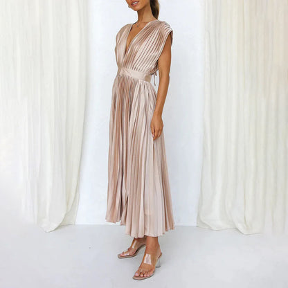Marni™ | Vestido Midi Plisado Atemporal
