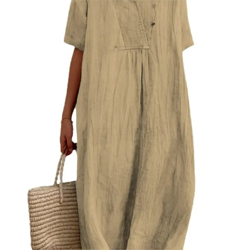 Silvana™ | Vestido Maxi Texturizado Relaxed