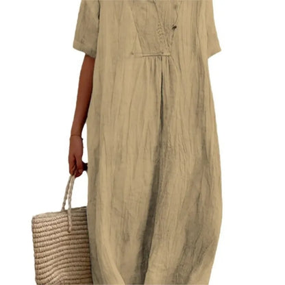 Silvana™ | Vestido Maxi Texturizado Relaxed