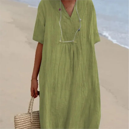 Silvana™ | Vestido Maxi Texturizado Relaxed
