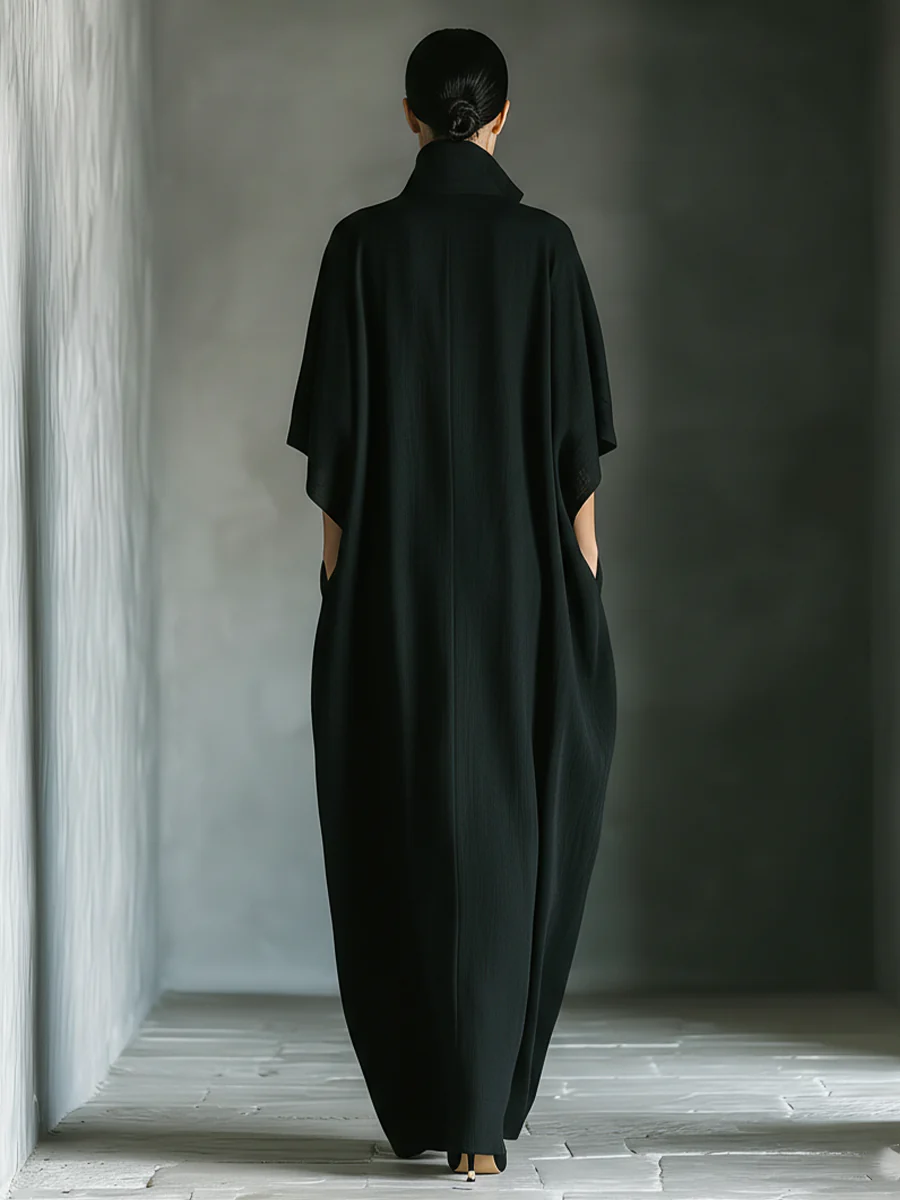 Alessandra™ | Vestido largo con mangas kimono