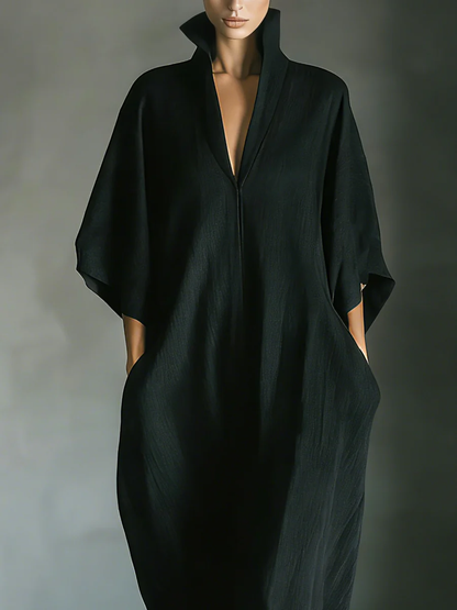 Alessandra™ | Vestido largo con mangas kimono