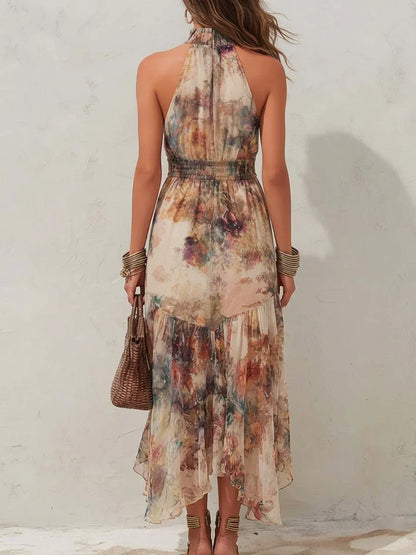 May | Vestido Midi Floral Vintage