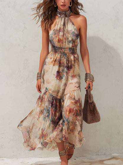 May | Vestido Midi Floral Vintage