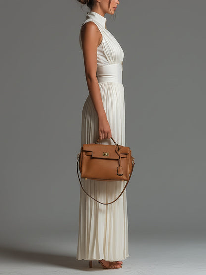 Combinaison Anna - Mono de chiffon blanco plisado