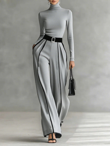 Vera™ | Conjunto elegante con detalle de contraste
