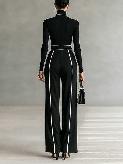 Vera™ | Conjunto elegante con detalle de contraste