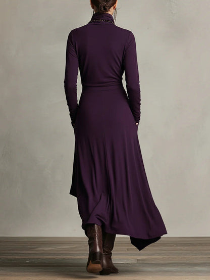Malva | Vestido Maxi de Cuello Alto