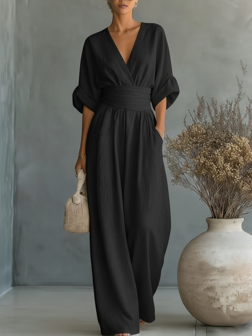 Combinación elegante con escote