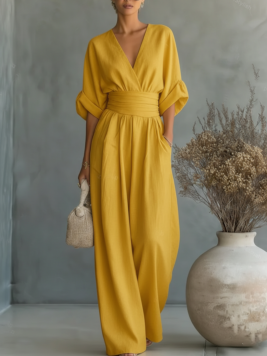 Combinación elegante con escote