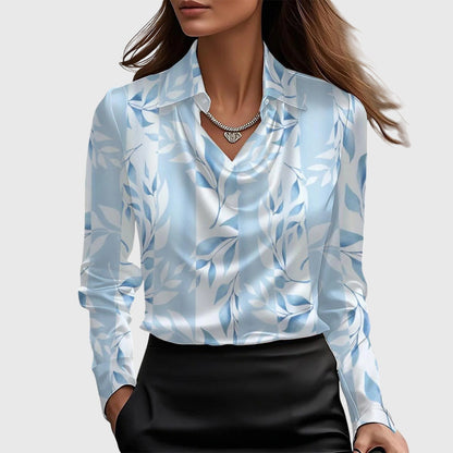Aisha™ | Blusa fluida brillante