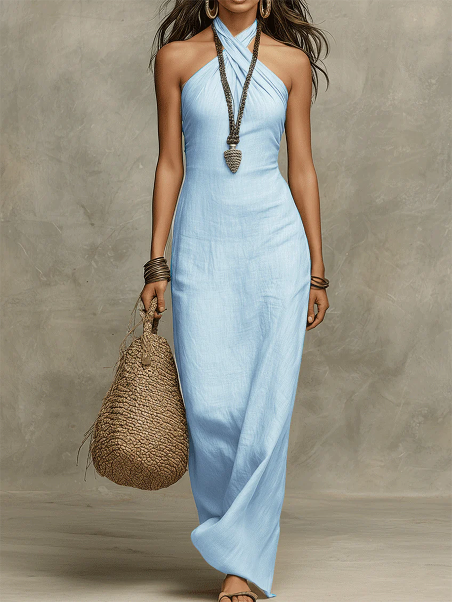 Elena | Vestido Maxi Elegante Vintage