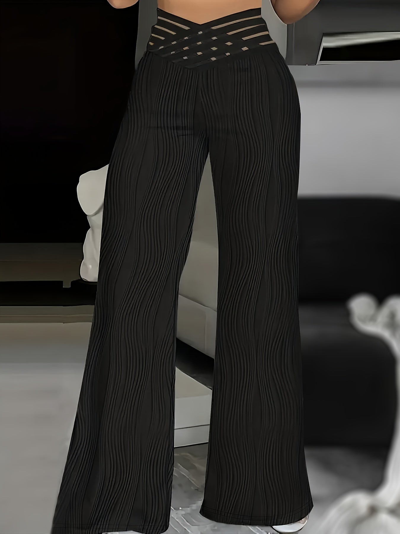 Emma | Pantalones de Cintura Alta con Cruce