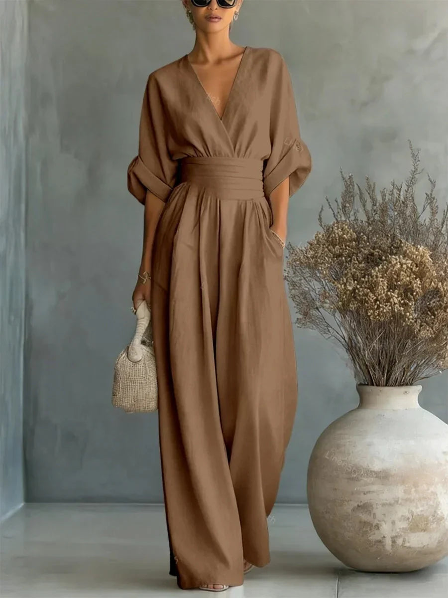 Combinación elegante con escote