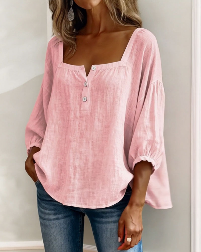Sherri™ | Blusa elegante con escote cuadrado