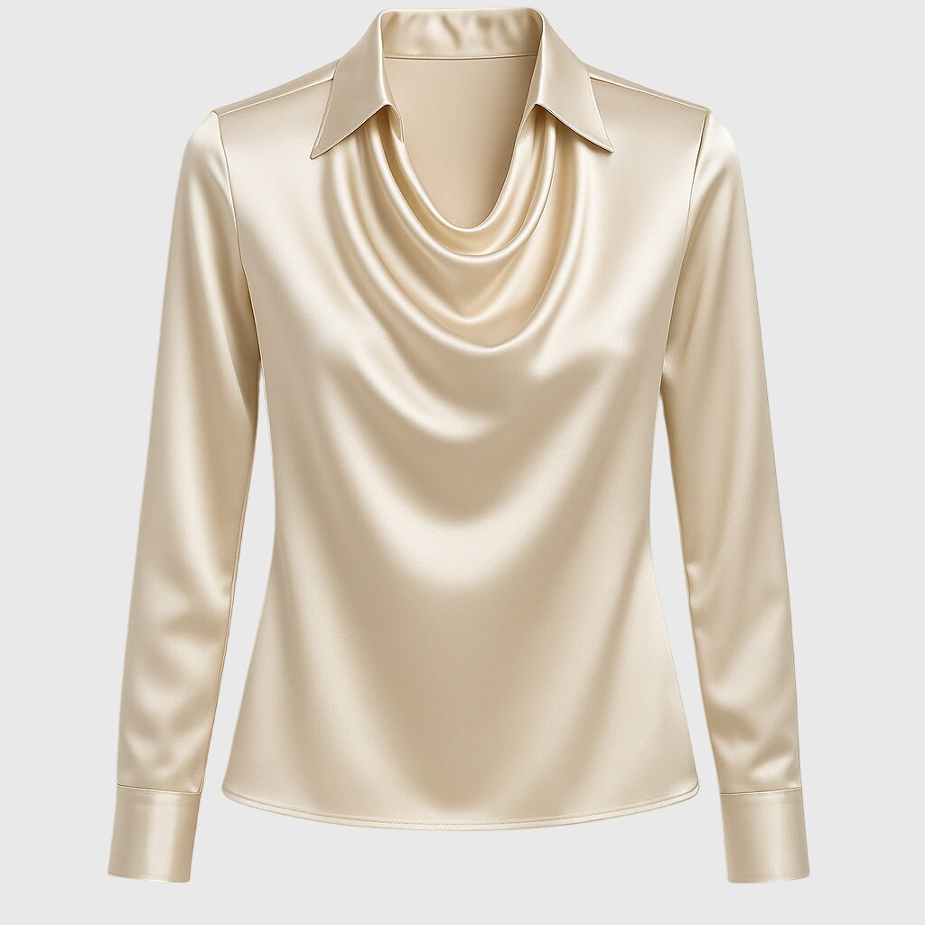 Aisha™ | Blusa fluida brillante