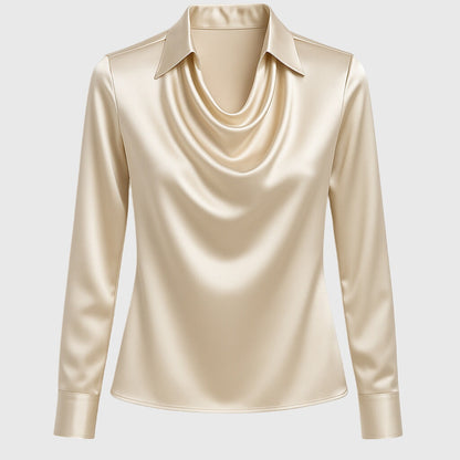 Aisha™ | Blusa fluida brillante