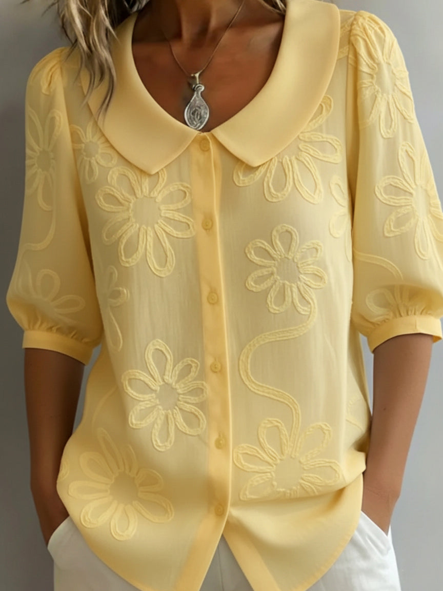 Camille | Blusa Floral Ligera Elegancia Natural