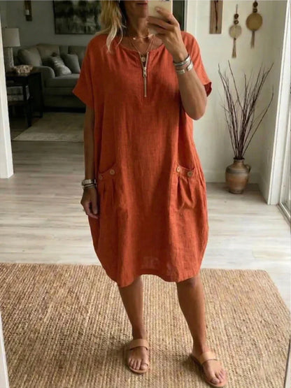 Pascale™ | Vestido Maxi con Cremallera Frontal