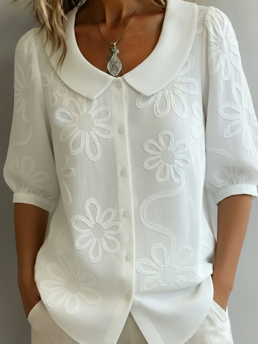 Camille | Blusa Floral Ligera Elegancia Natural