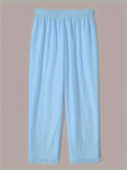 Wren – Pantalones Cropped Relax con Detalles en Contraste