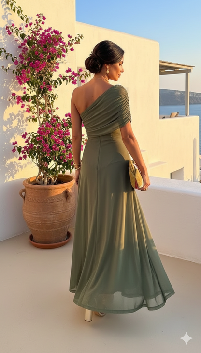 Uma - Vestido largo fluido con diseño elegante