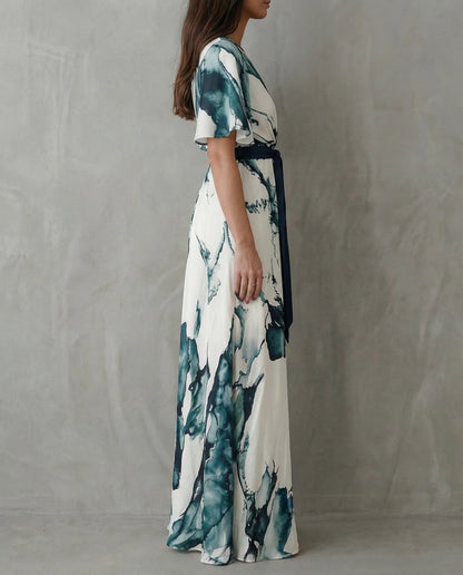Clara · Vestido maxi bohemio con estampado floral