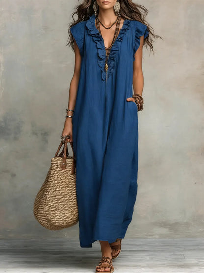 Amelia | Vestido Largo Bohemio Fluido