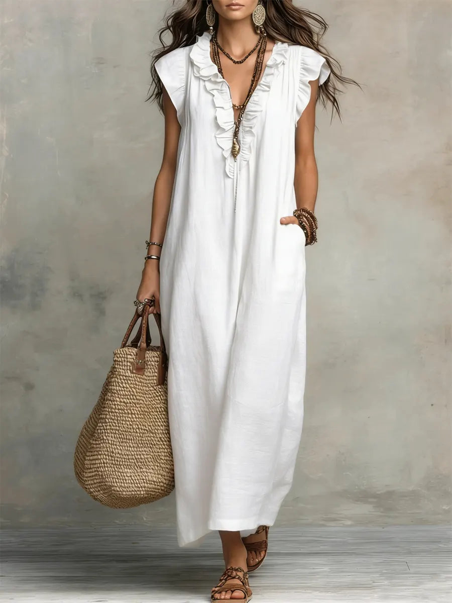 Camélia | Vestido Largo Bohemio Fluido - 5 colores