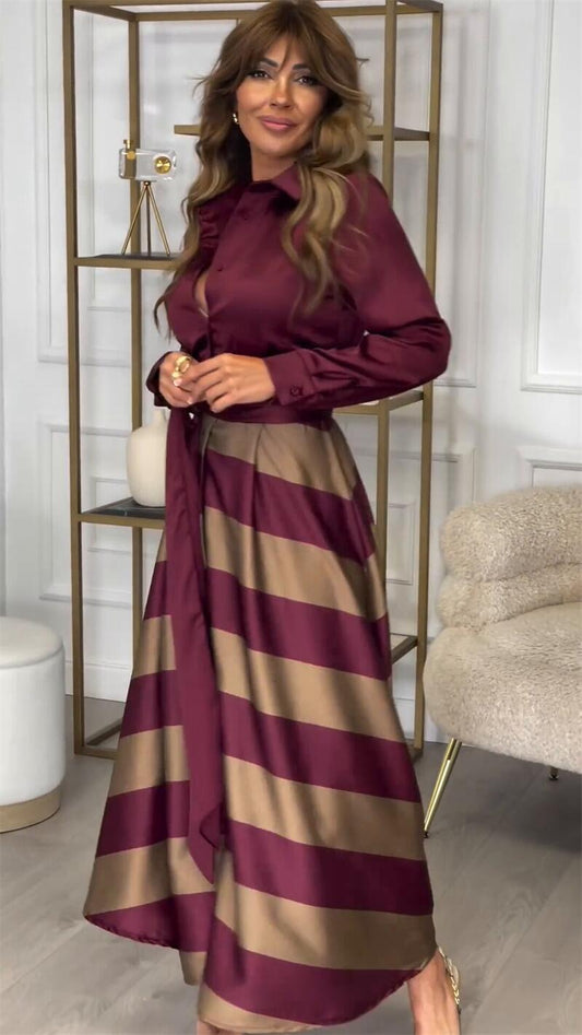 Yvonne | Maxi Vestido a Rayas
