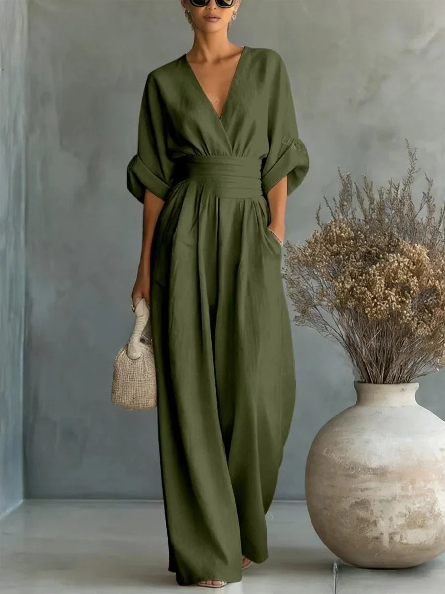 Combinación elegante con escote
